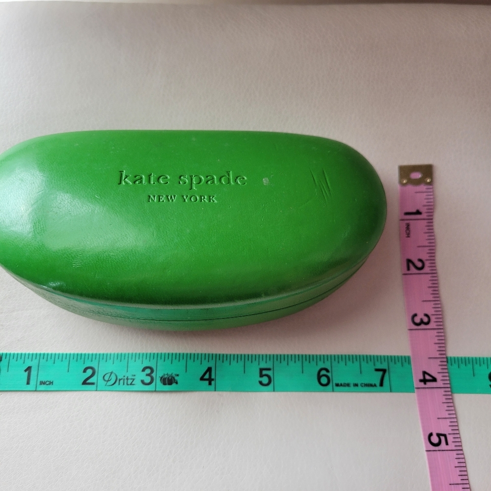 kate spade Sunglass Eyeglasses Case ~ Kelly Green ~ Wink-Wink Motif FINAL PRICE - Picture 5 of 13